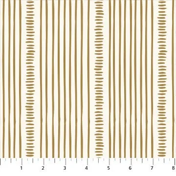 1/2 Yard - Martha Stripe Cream-  Martha Collection from Figo Fabrics -  90464-11