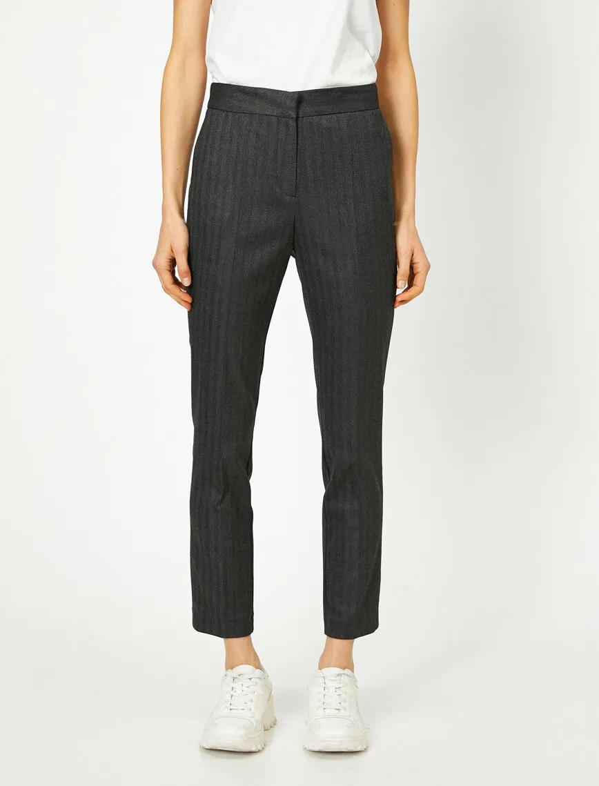 16290 Anthracite Striped Trousers