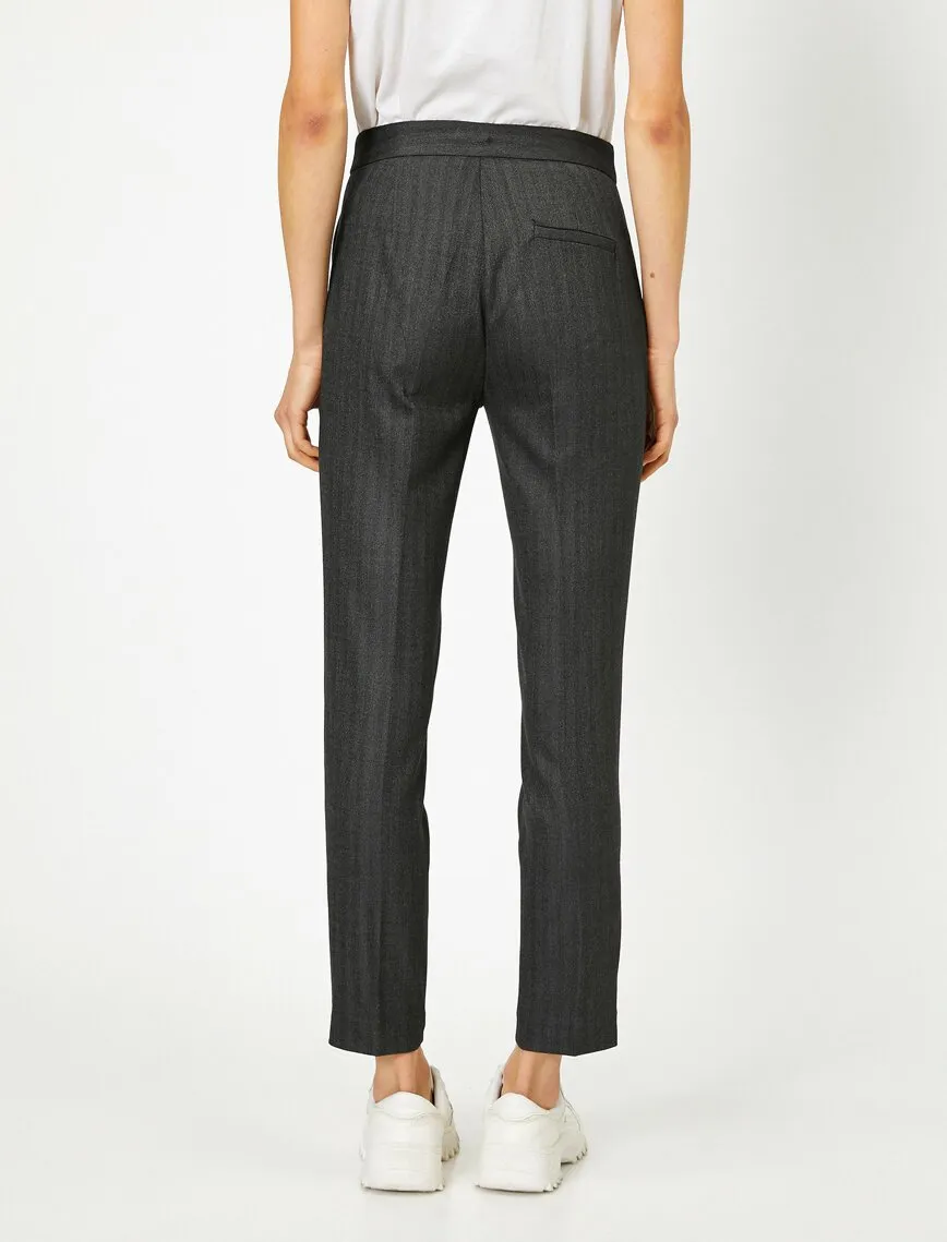 16290 Anthracite Striped Trousers