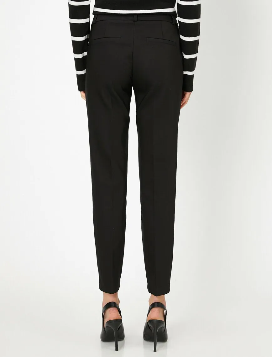 16348 Black Slim Fit Trousers