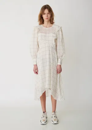 Adonis Checked Organza Dress