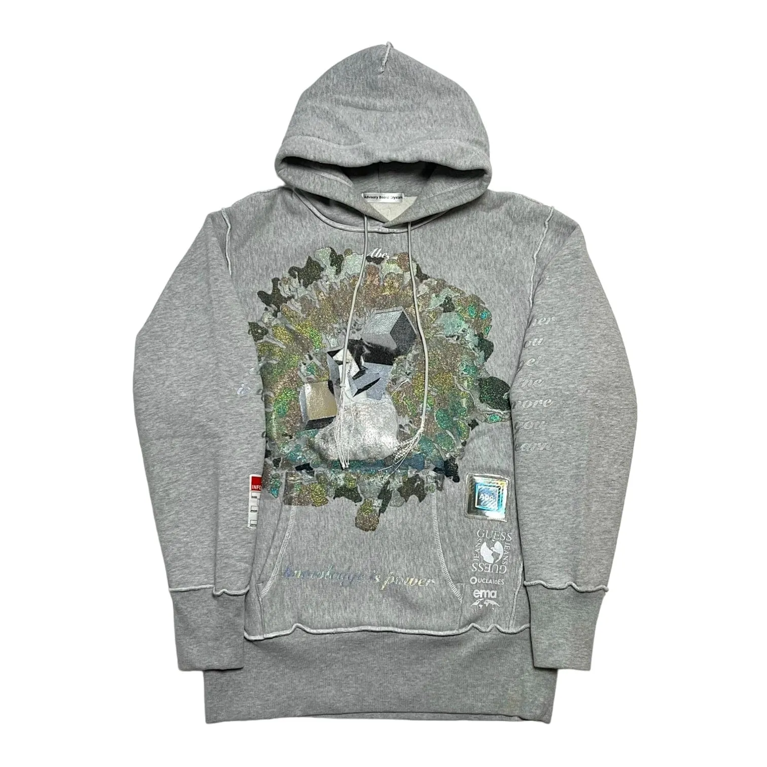 Advisory Board Crystals Planet Saving Information: Hooded Sweatshirt Grey Pre-Owned