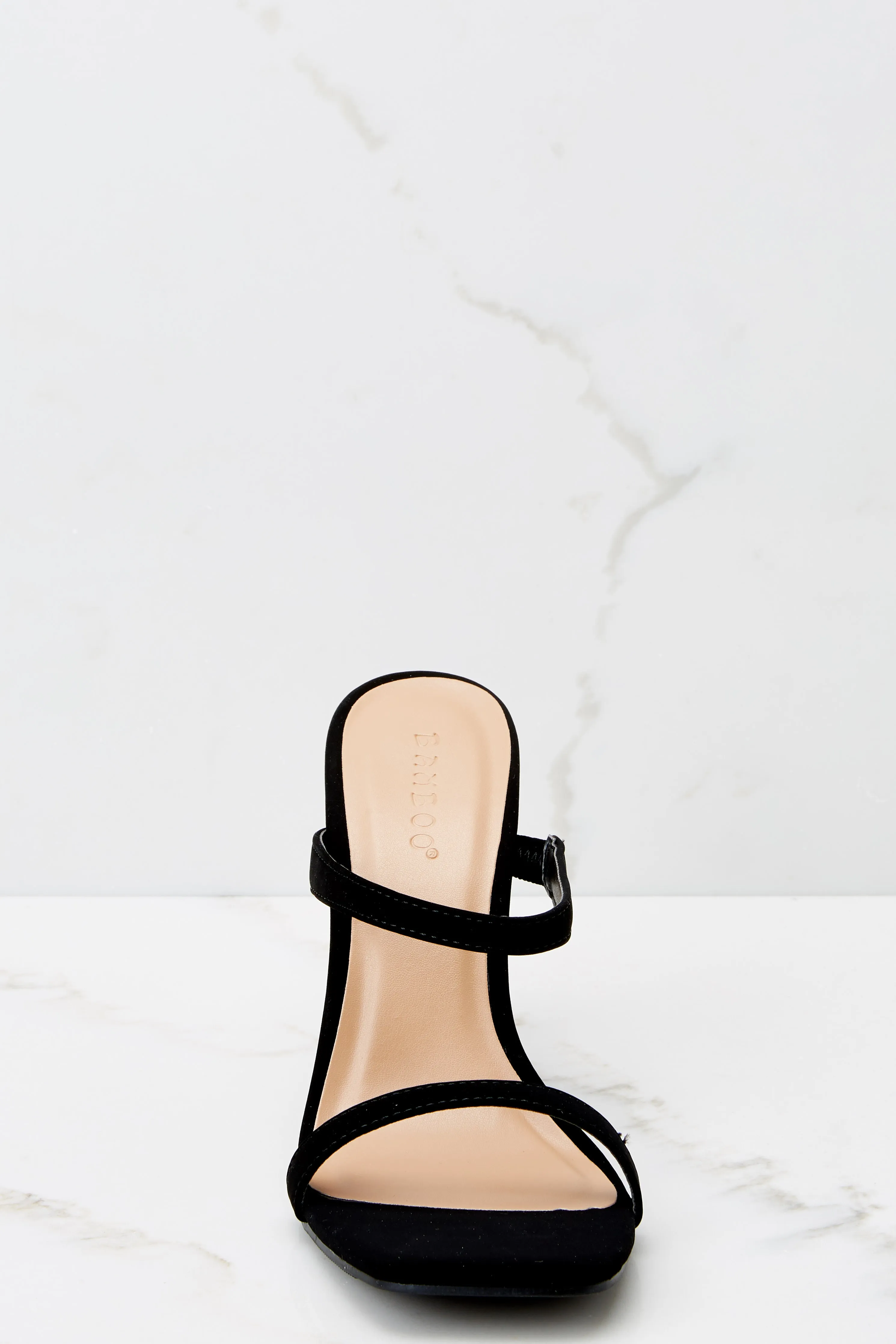 Always The Lead Black High Heel Sandals