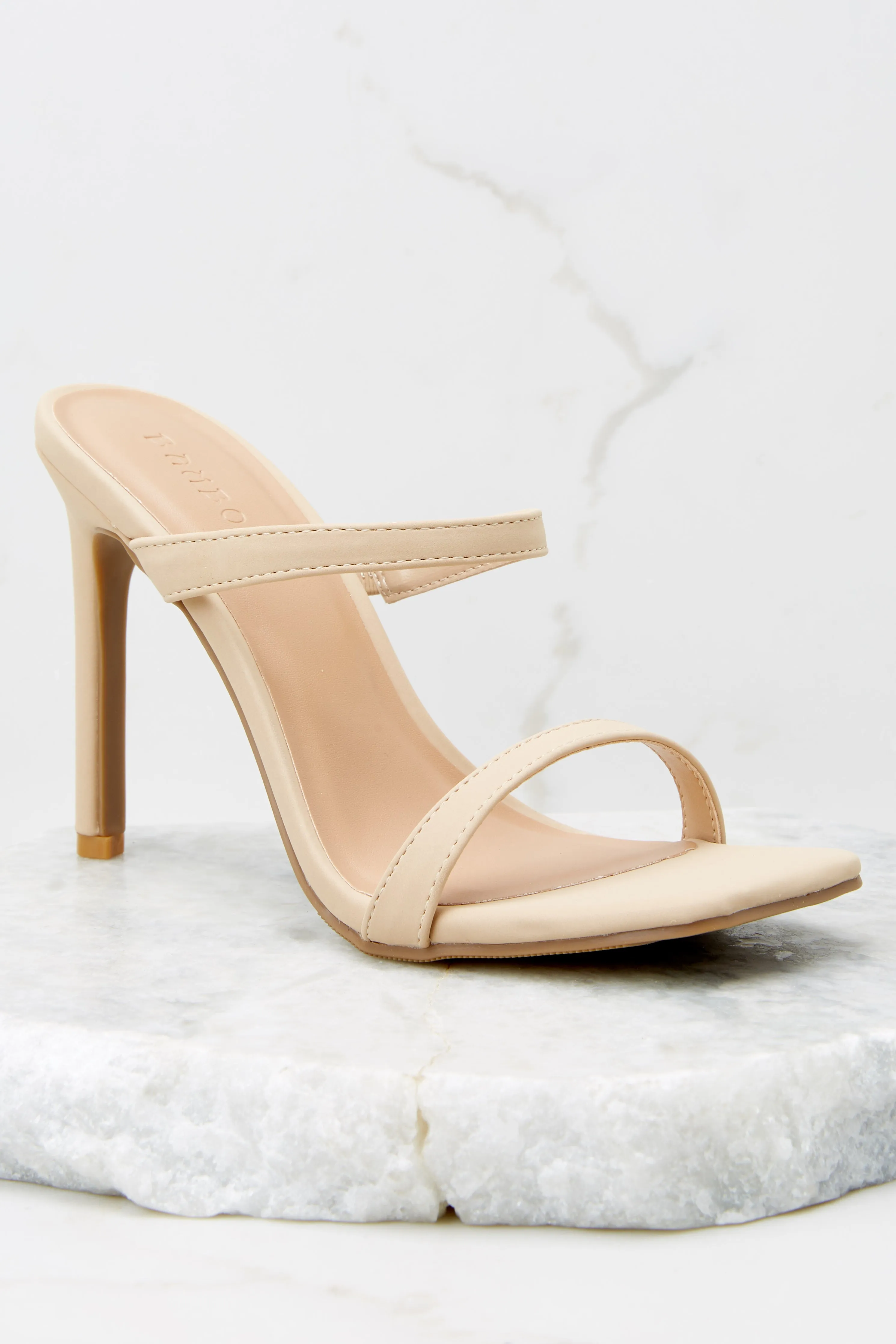 Always The Lead Nude High Heel Sandals