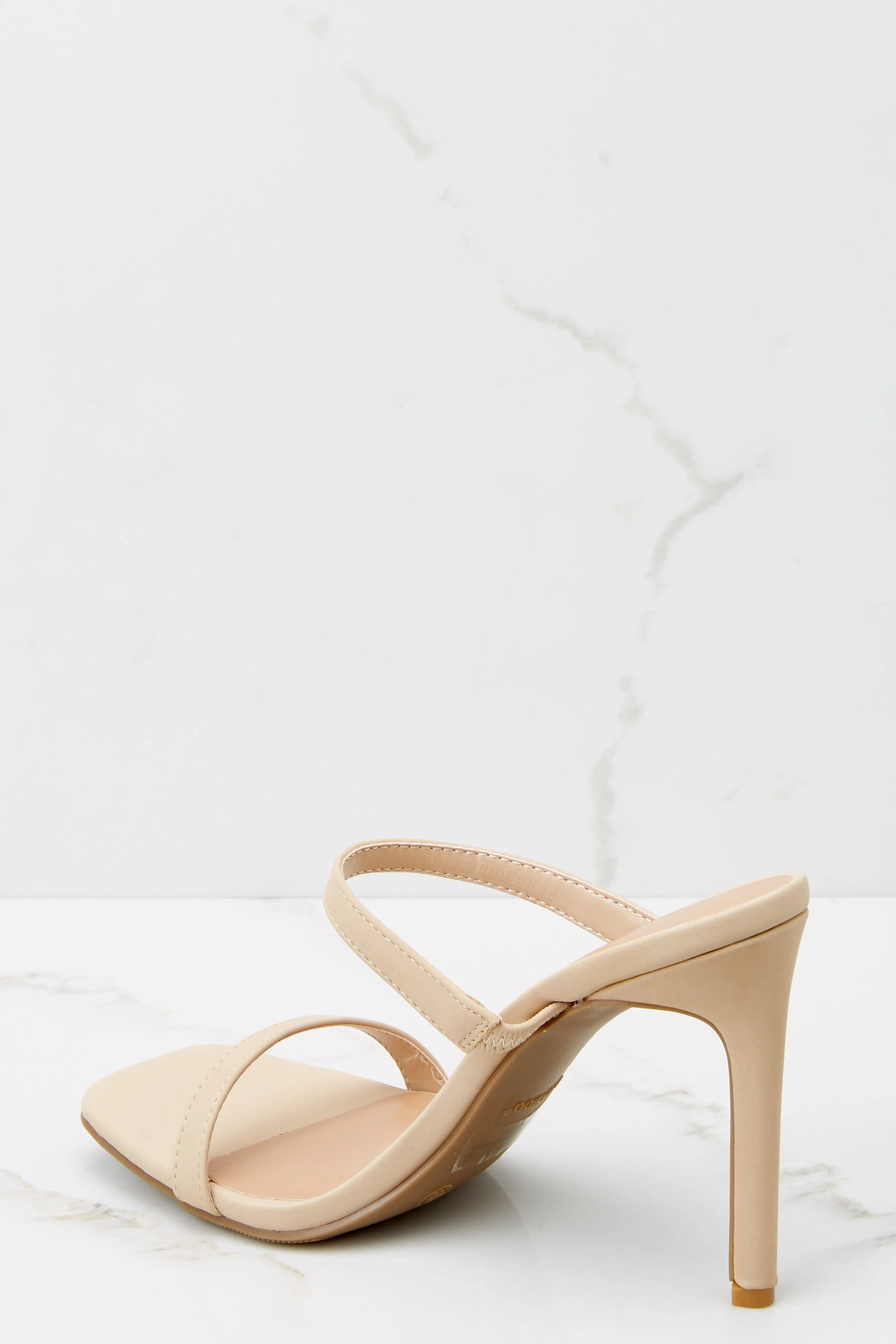 Always The Lead Nude High Heel Sandals