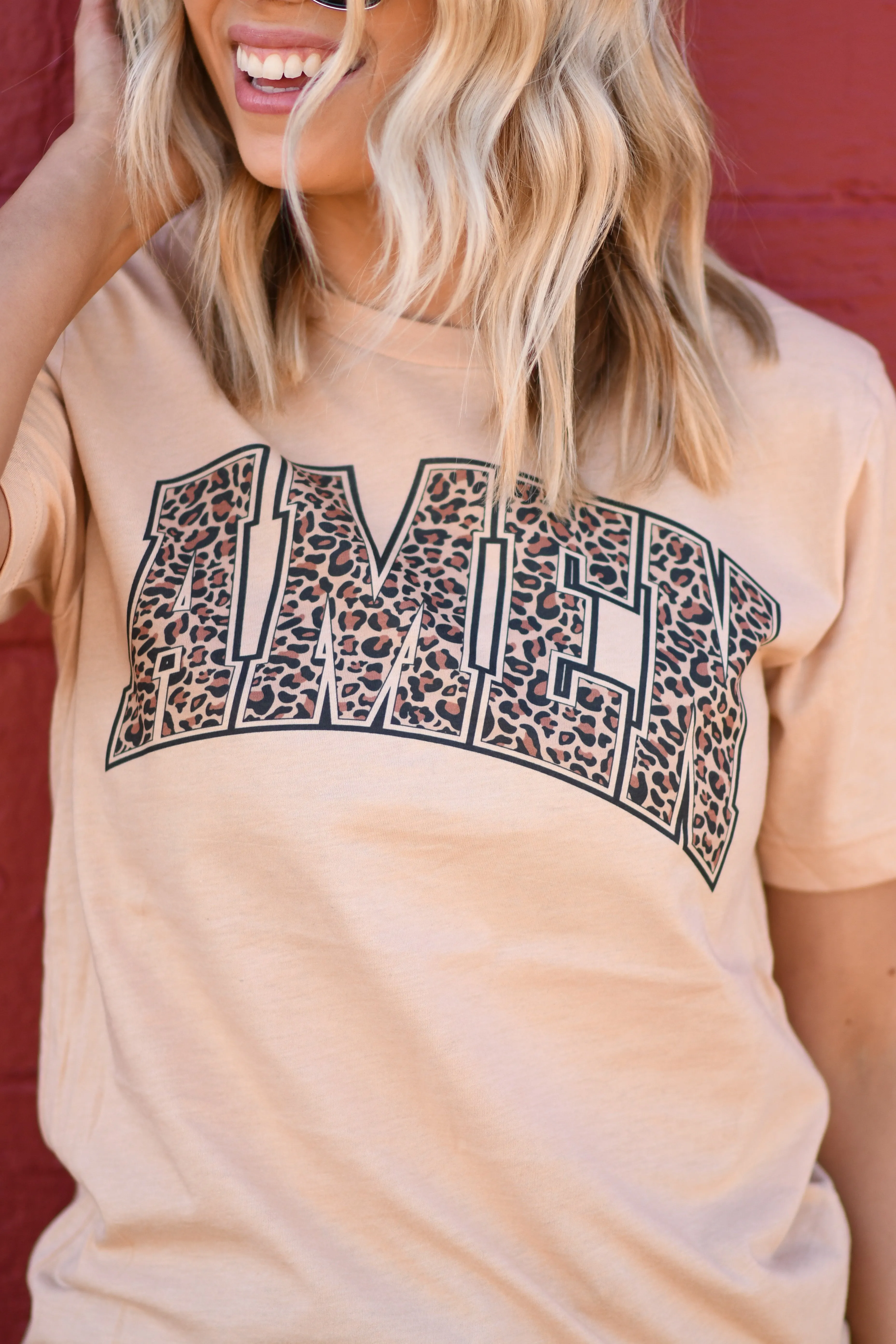 Amen Leopard Arched Tee