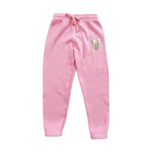 Athletic Elastic Waist/Cuff Pants, Pink