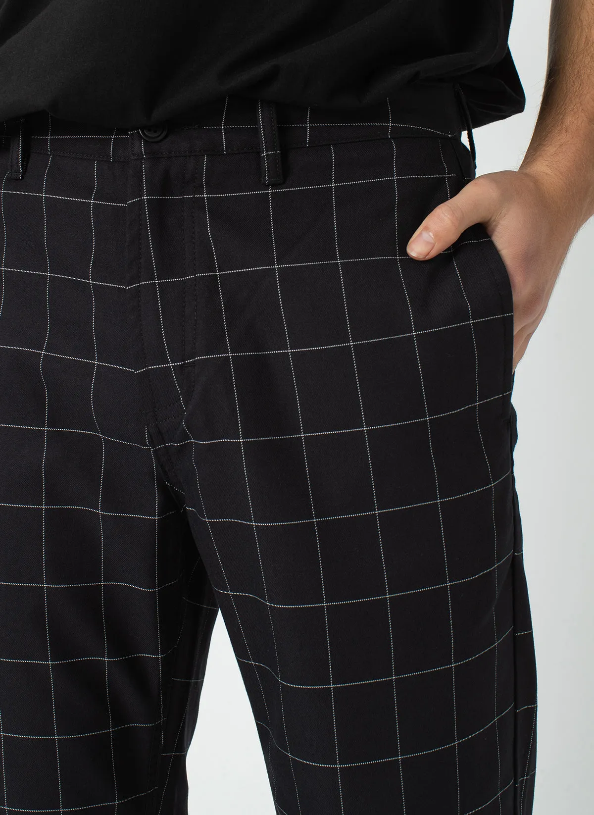 B.Boxy Pant Black Check