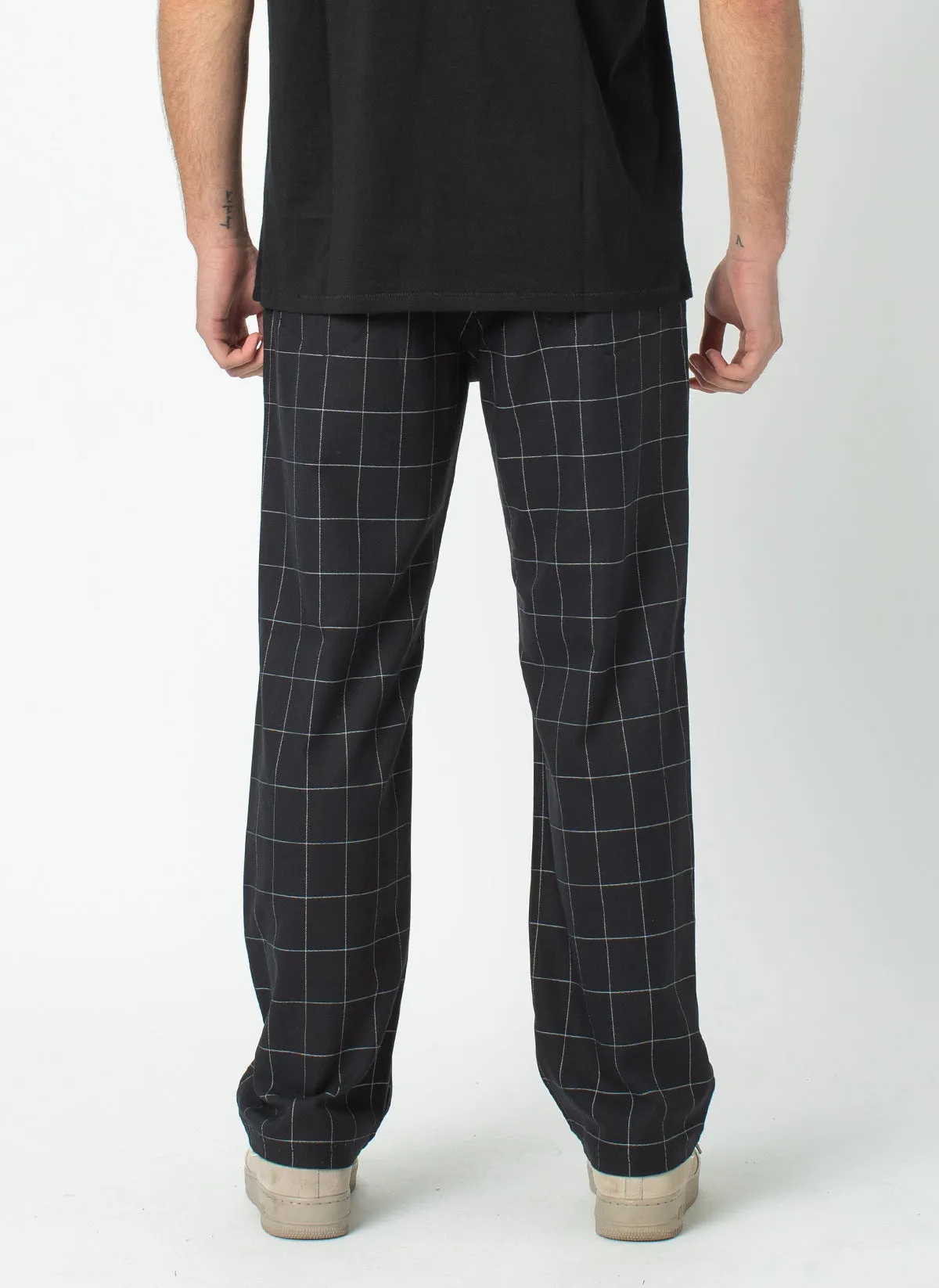 B.Boxy Pant Black Check