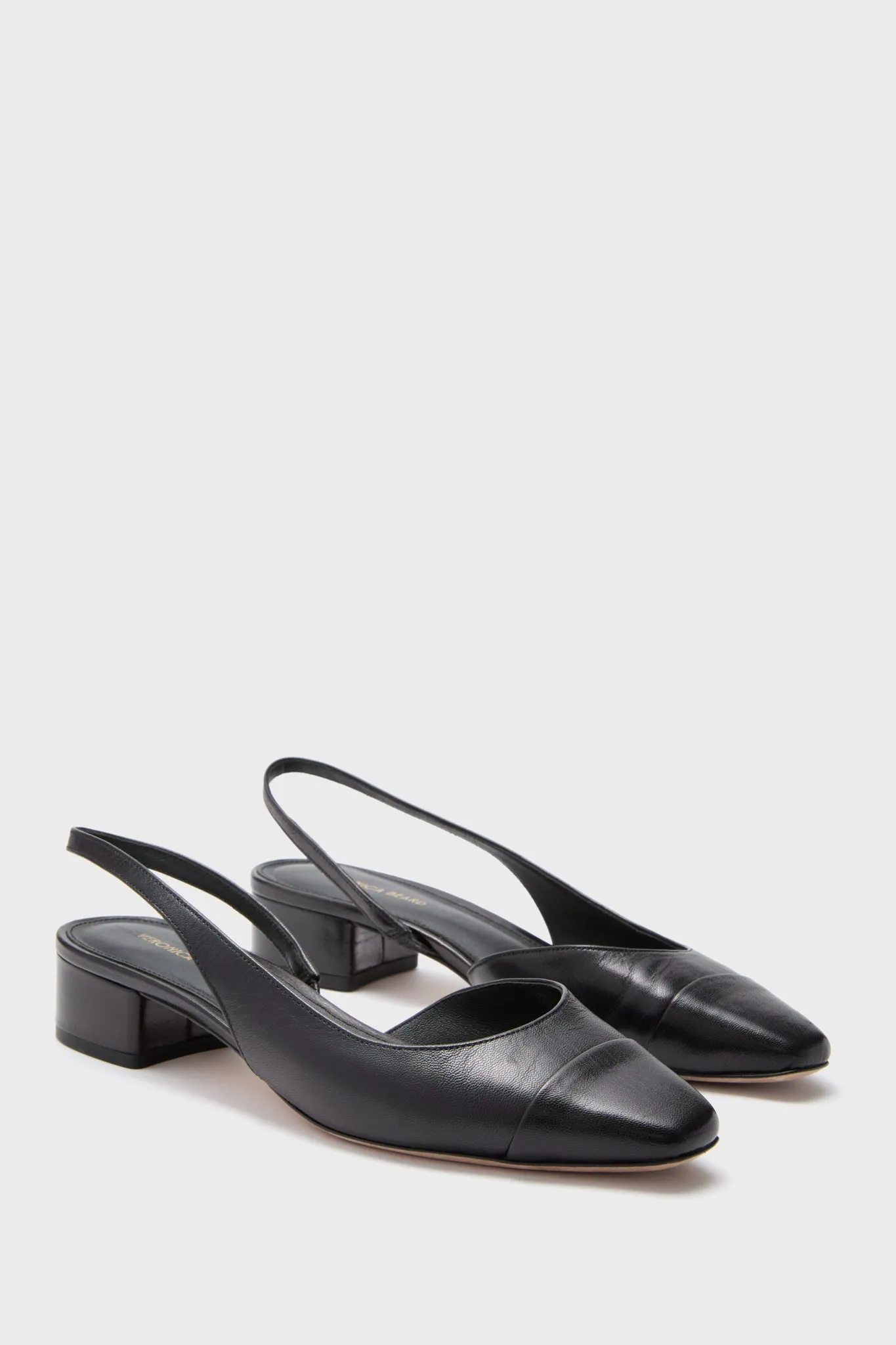 Black Cecile Sling Back Flats