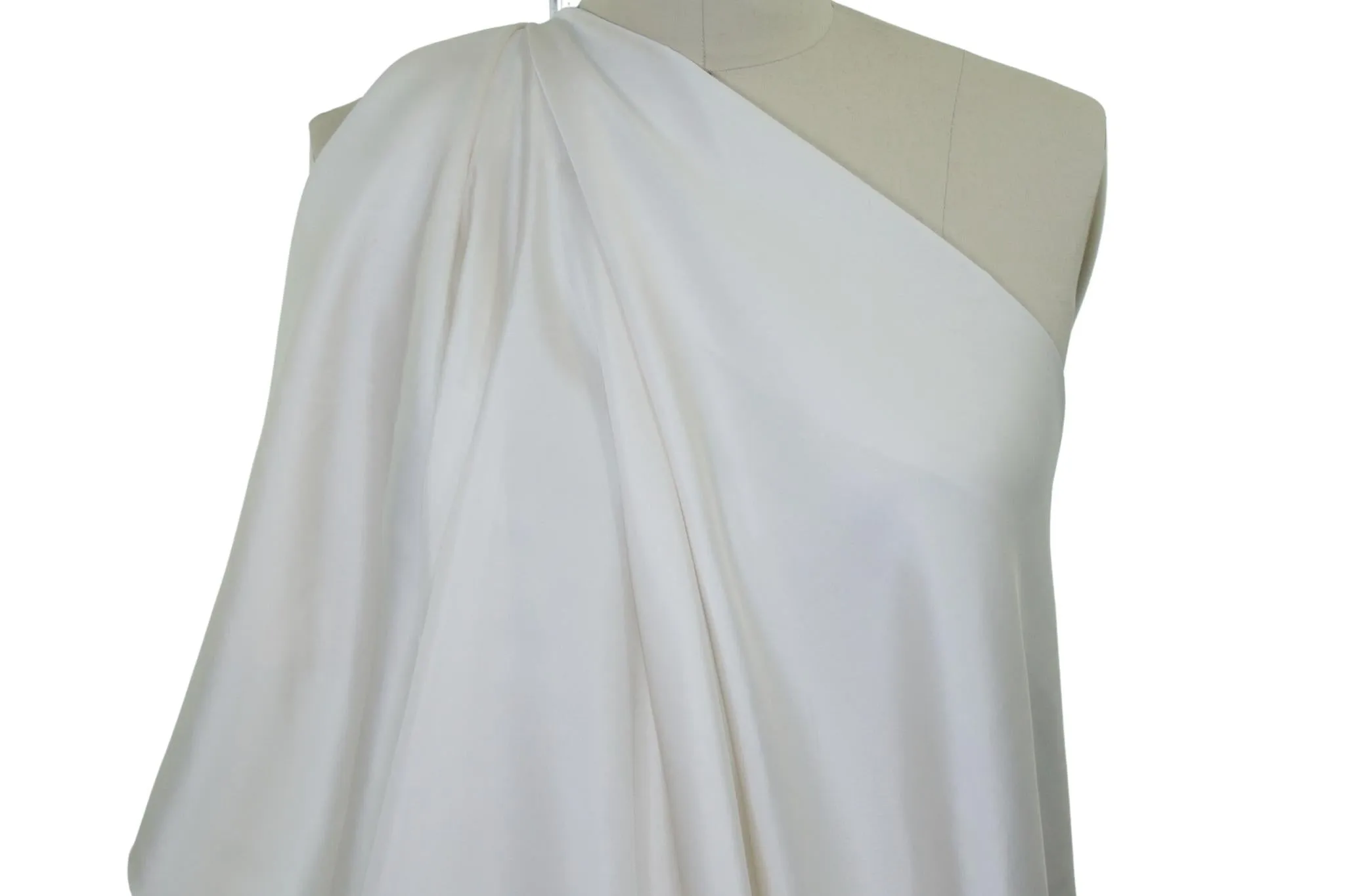 Blouse/Dress Weight Italian Silk Twill - Silk White