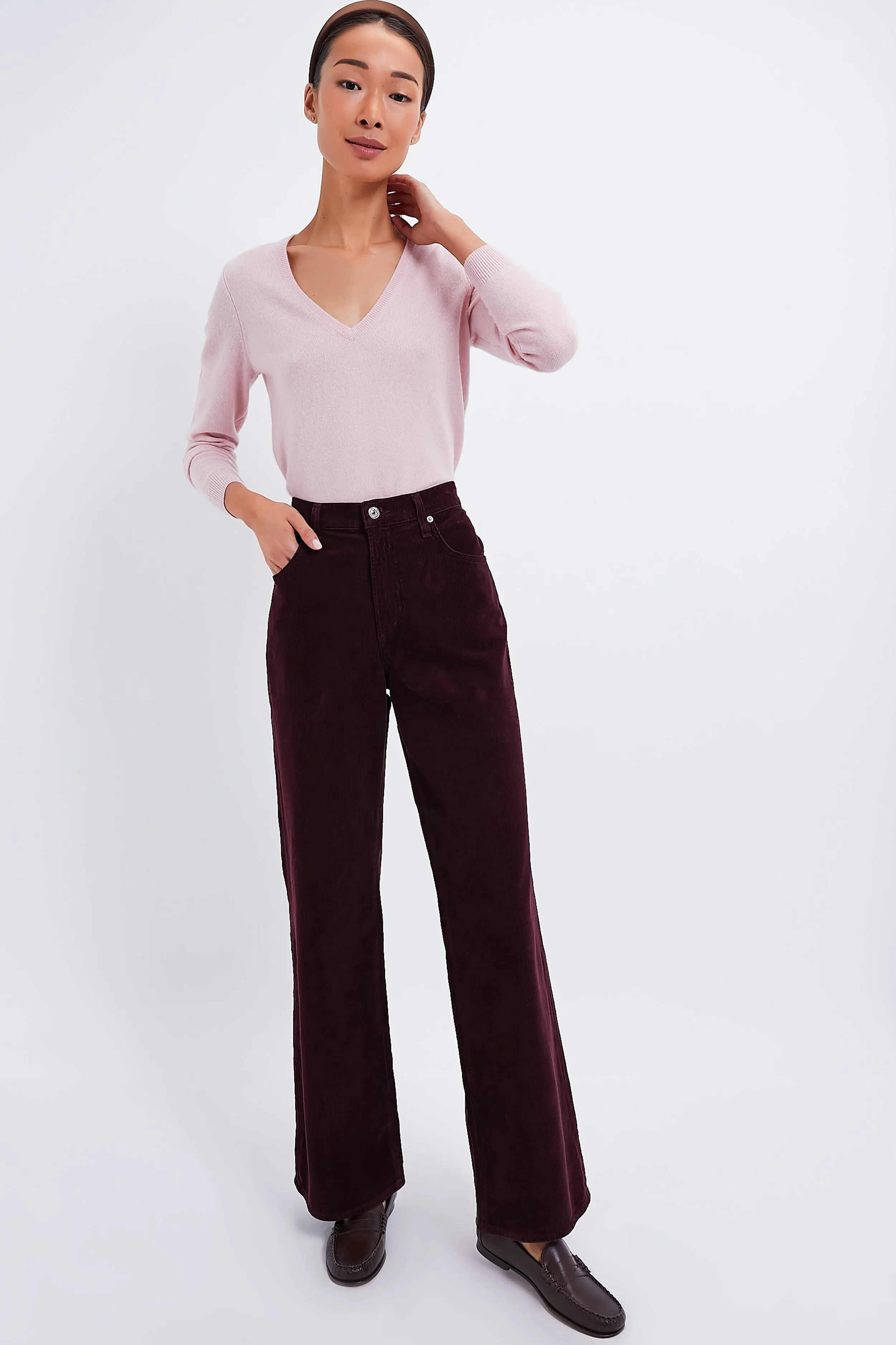 Bordeaux Annina Trouser Cord