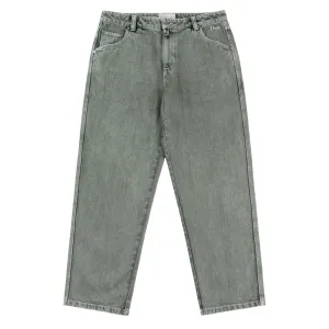 Classic Relaxed Denim Pants, Overdyed Forest