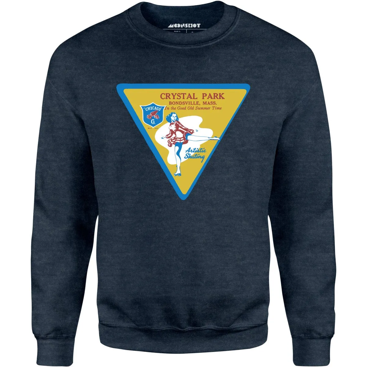 Crystal Park - Bondsville, MA - Vintage Roller Rink - Unisex Sweatshirt