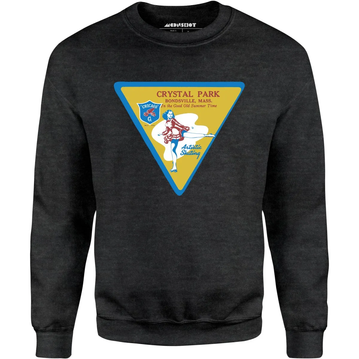 Crystal Park - Bondsville, MA - Vintage Roller Rink - Unisex Sweatshirt