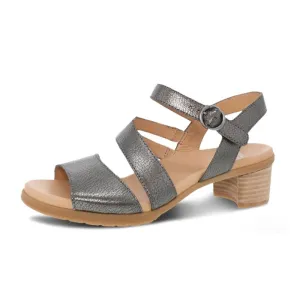 Dansko Tansy Metallic Gunmetal Women's Sandals