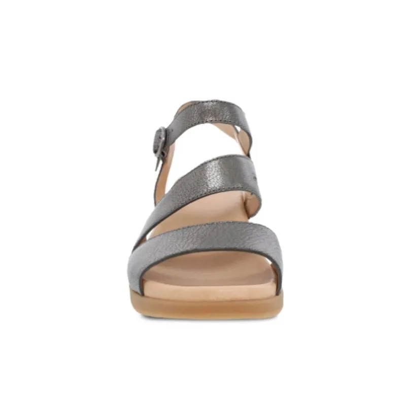 Dansko Tansy Metallic Gunmetal Women's Sandals