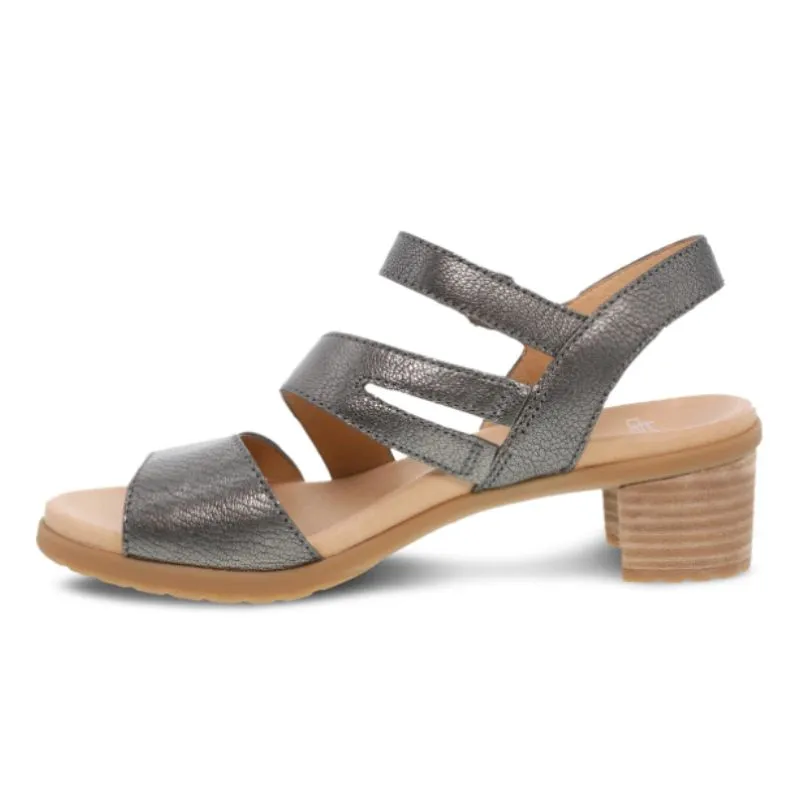 Dansko Tansy Metallic Gunmetal Women's Sandals