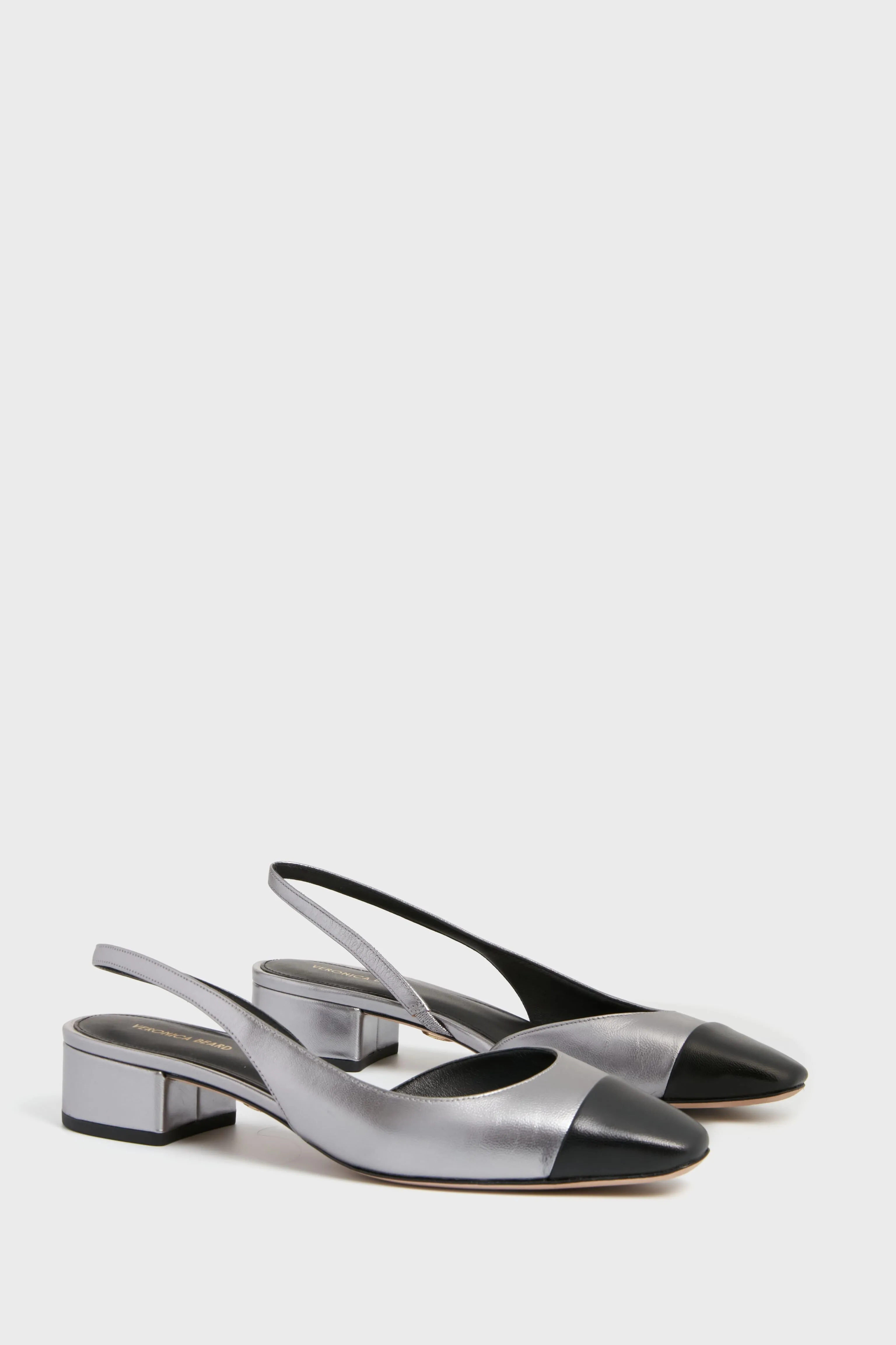 Dark Silver Cecile Sling Back Heels