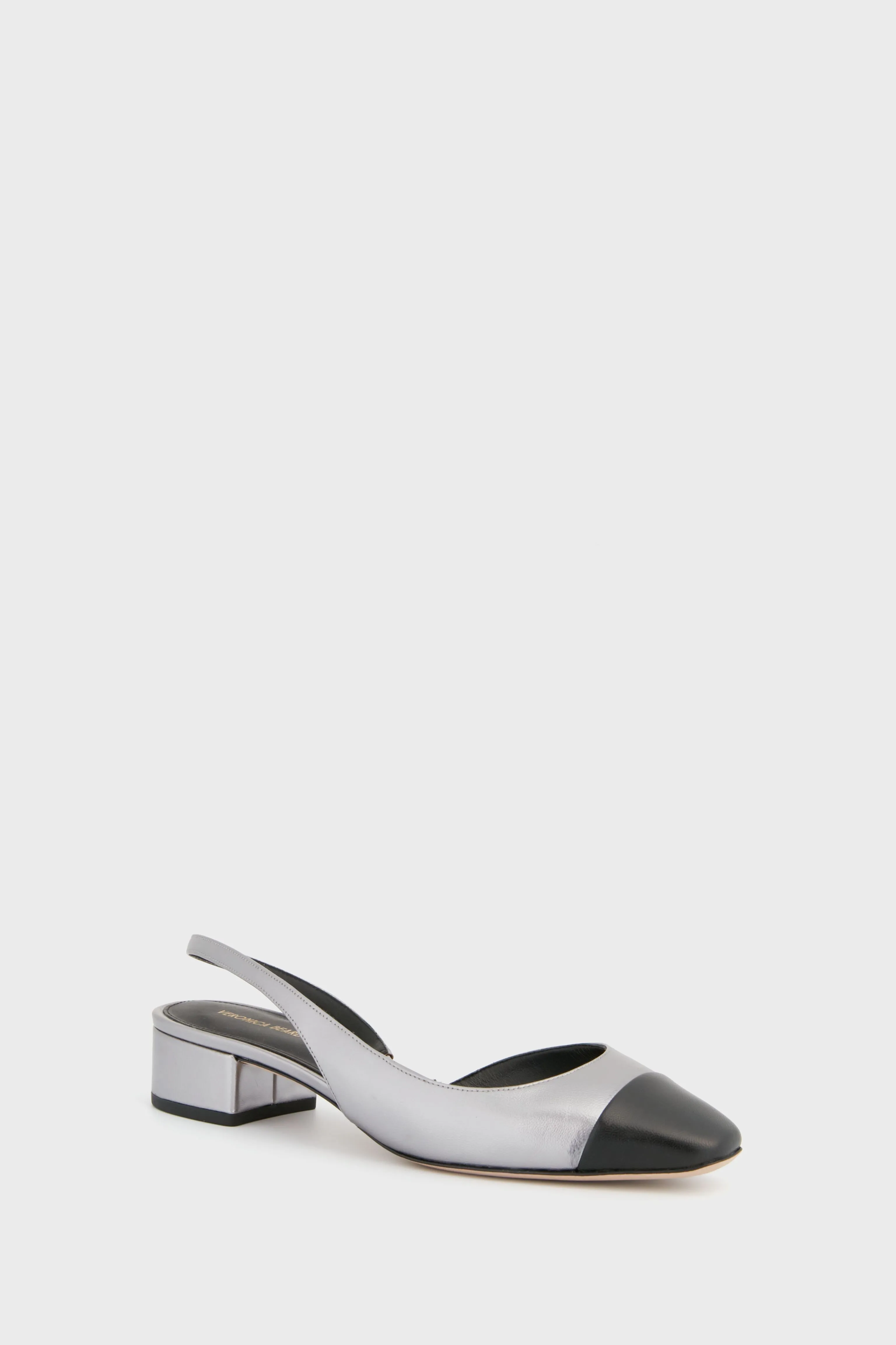 Dark Silver Cecile Sling Back Heels