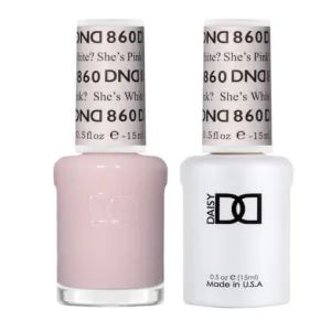 DND - Gel & Lacquer - She's White? She's Pink? - #860