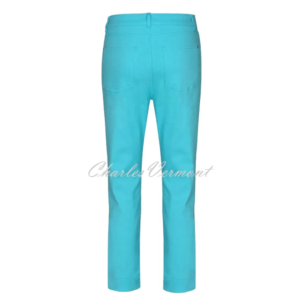 Dolcezza Cropped Trouser – Style 22203 (Turquoise)