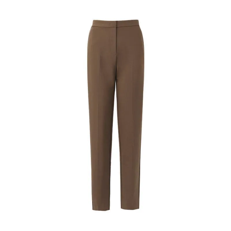 Double Layer Worsted Woolen Tapered Pants