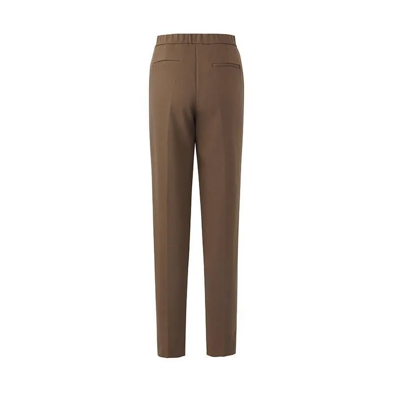 Double Layer Worsted Woolen Tapered Pants