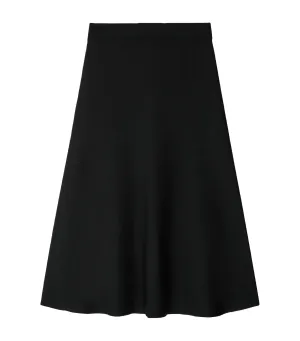 Flared Nylon Skirt