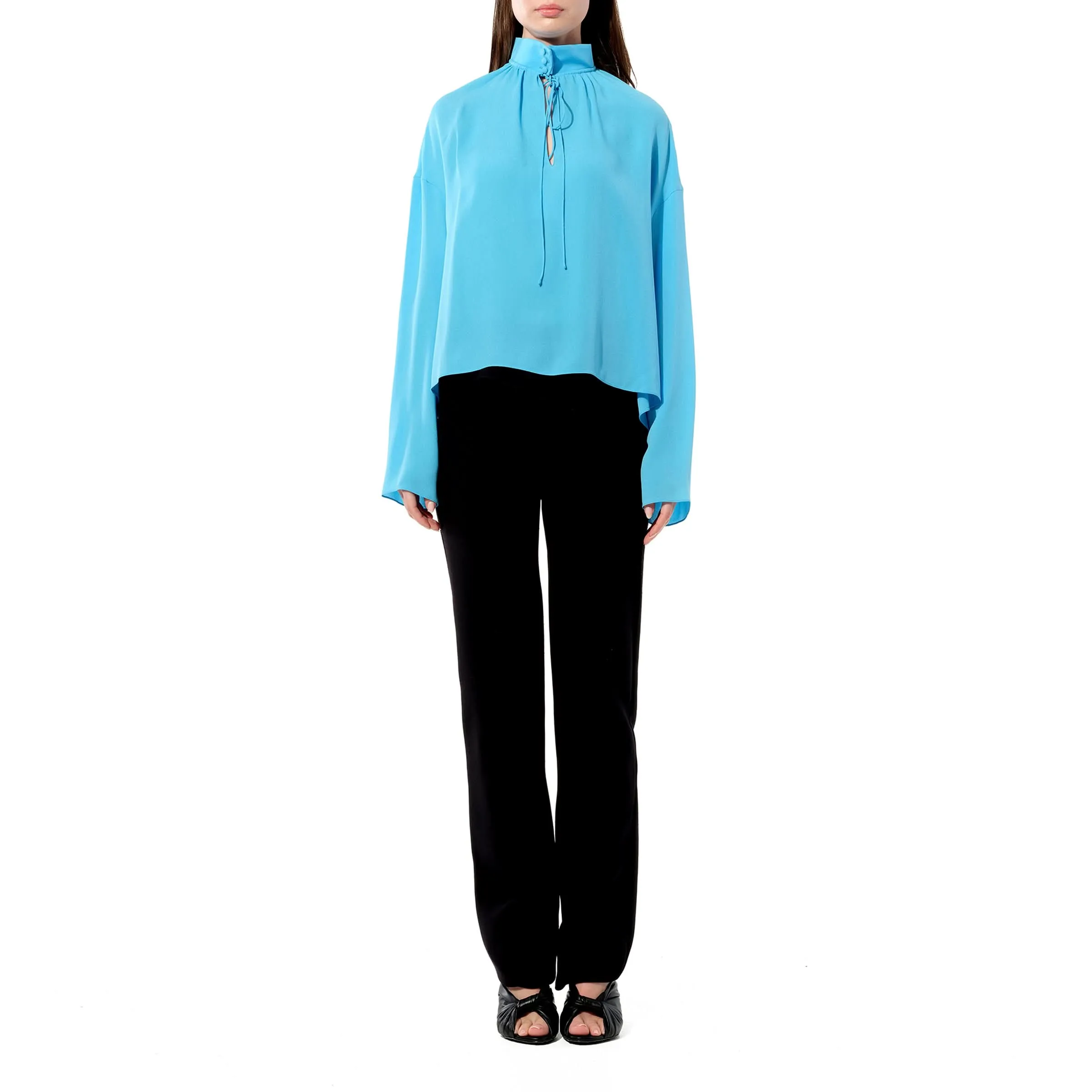 Georgette Shirt in Bleu