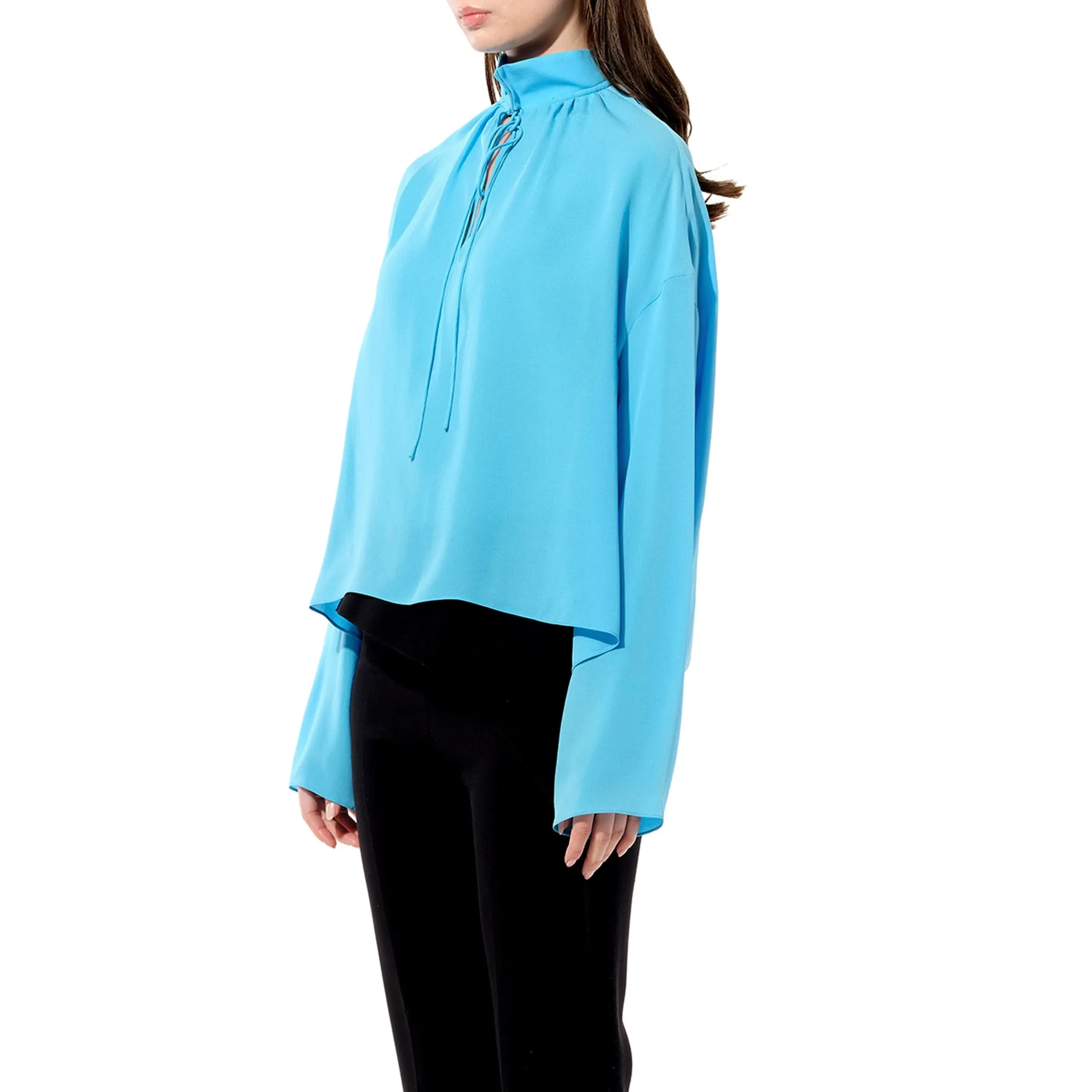 Georgette Shirt in Bleu