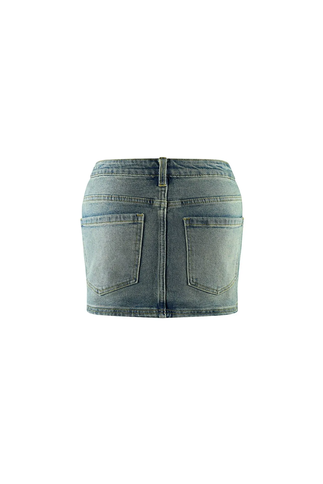 Hudson Vintage Washed Mini Skirt