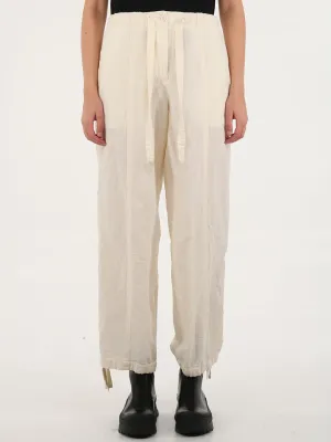 Jil Sander Trousers With Drawstring