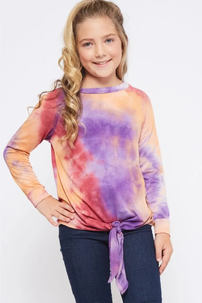 KIDS TIEDYE TIE TOP