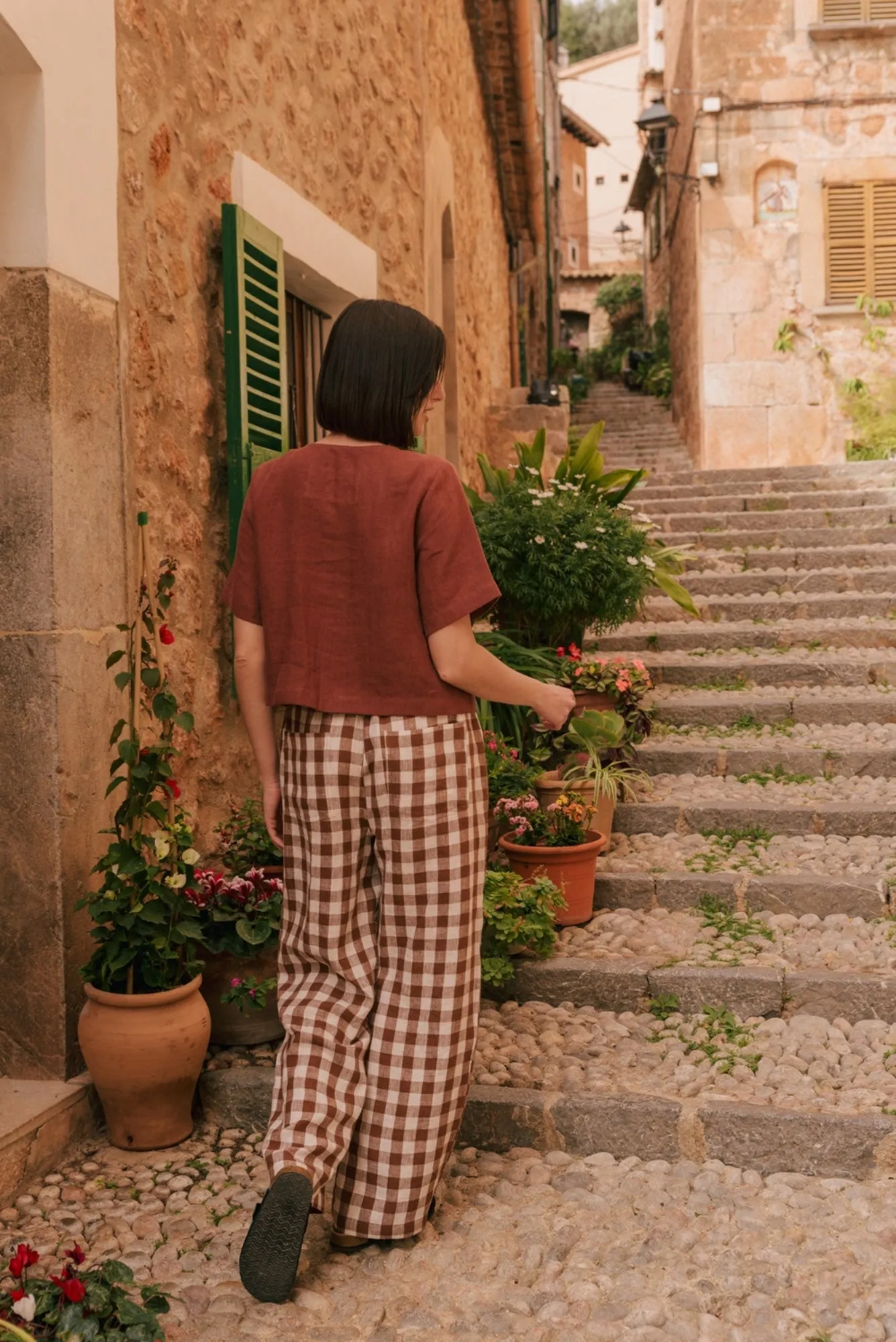 Maeve Button Linen Top