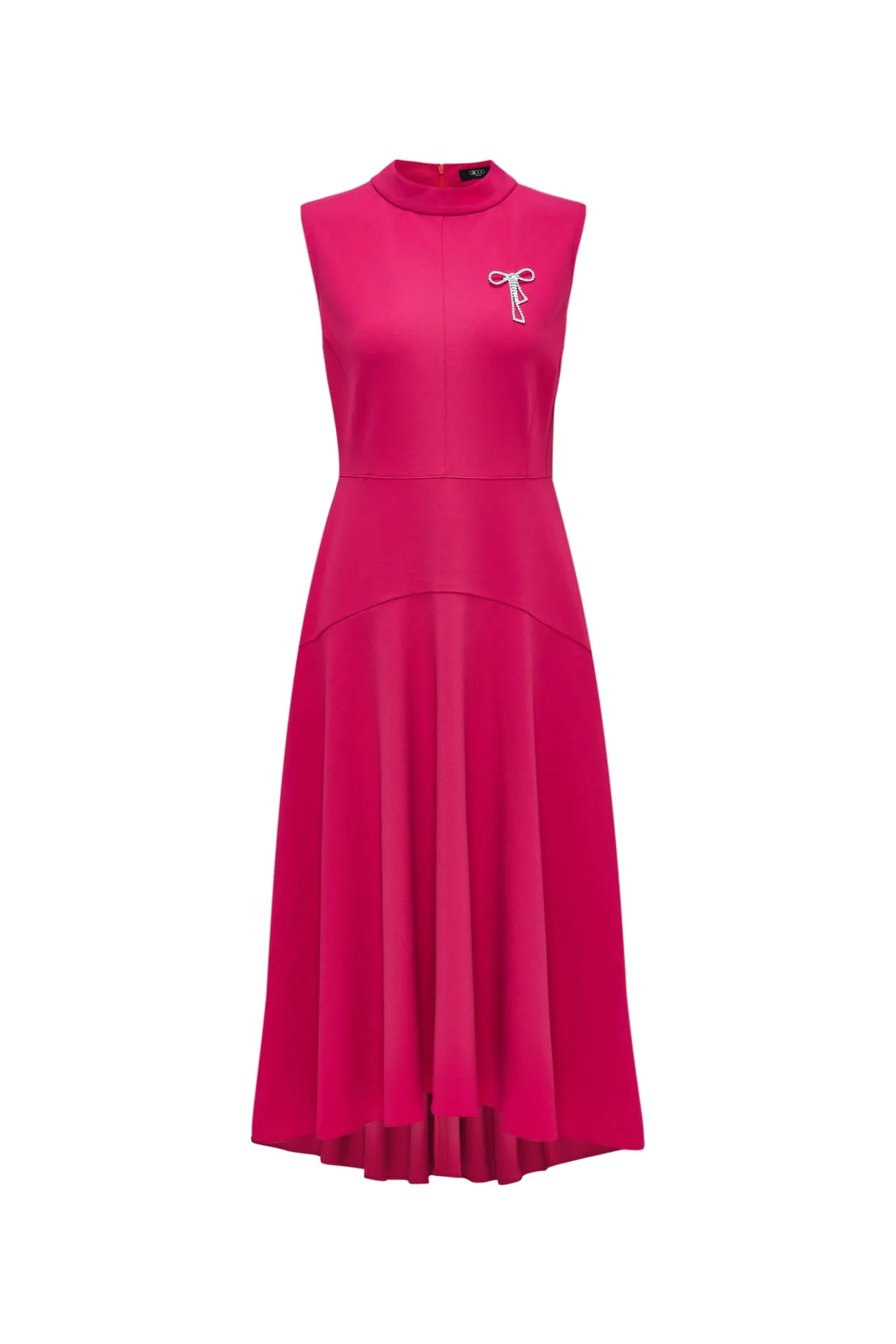 Maxi Dress With Butterfly Bow Brooch