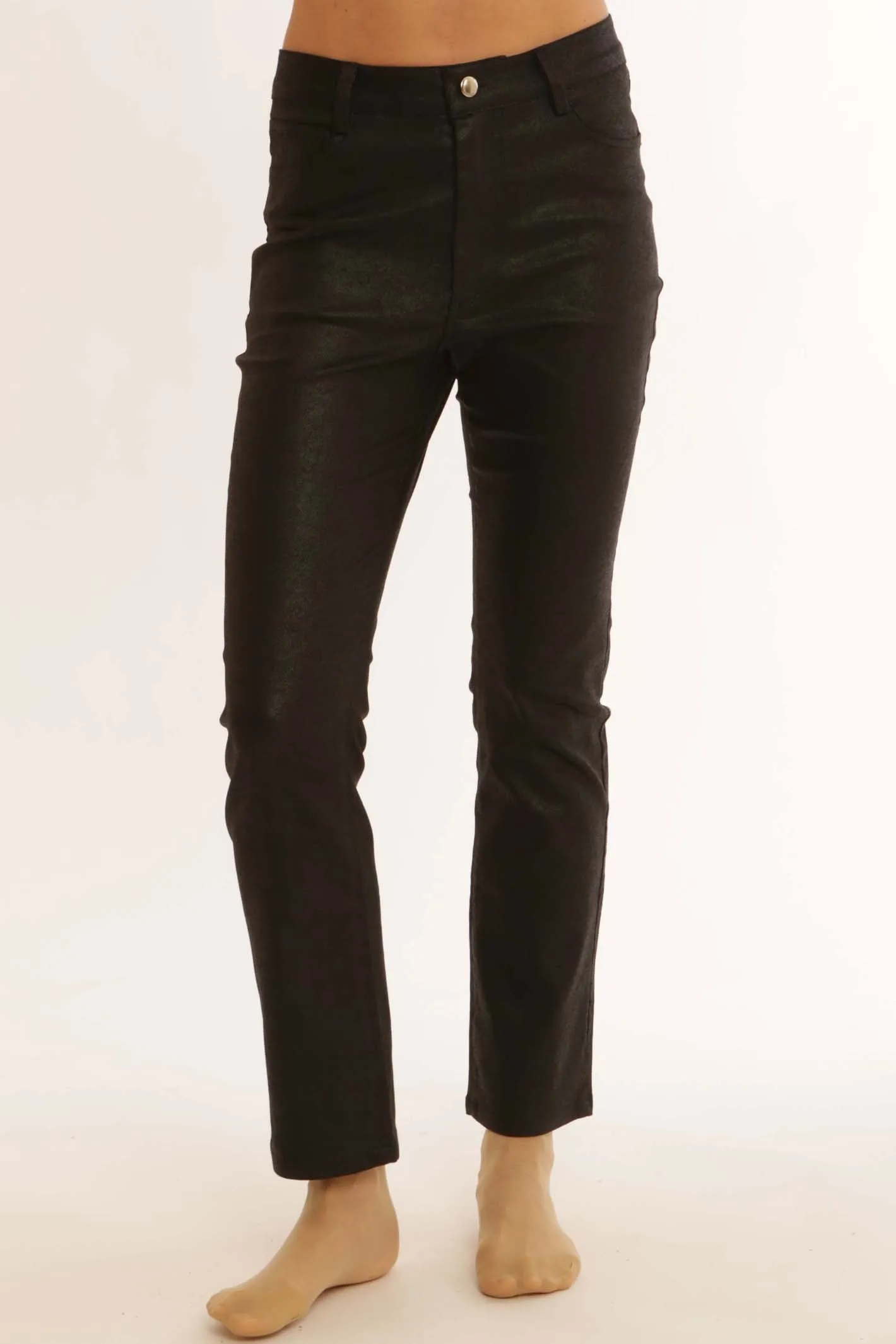 Pomodoro Clothing Coated Jeans 52458