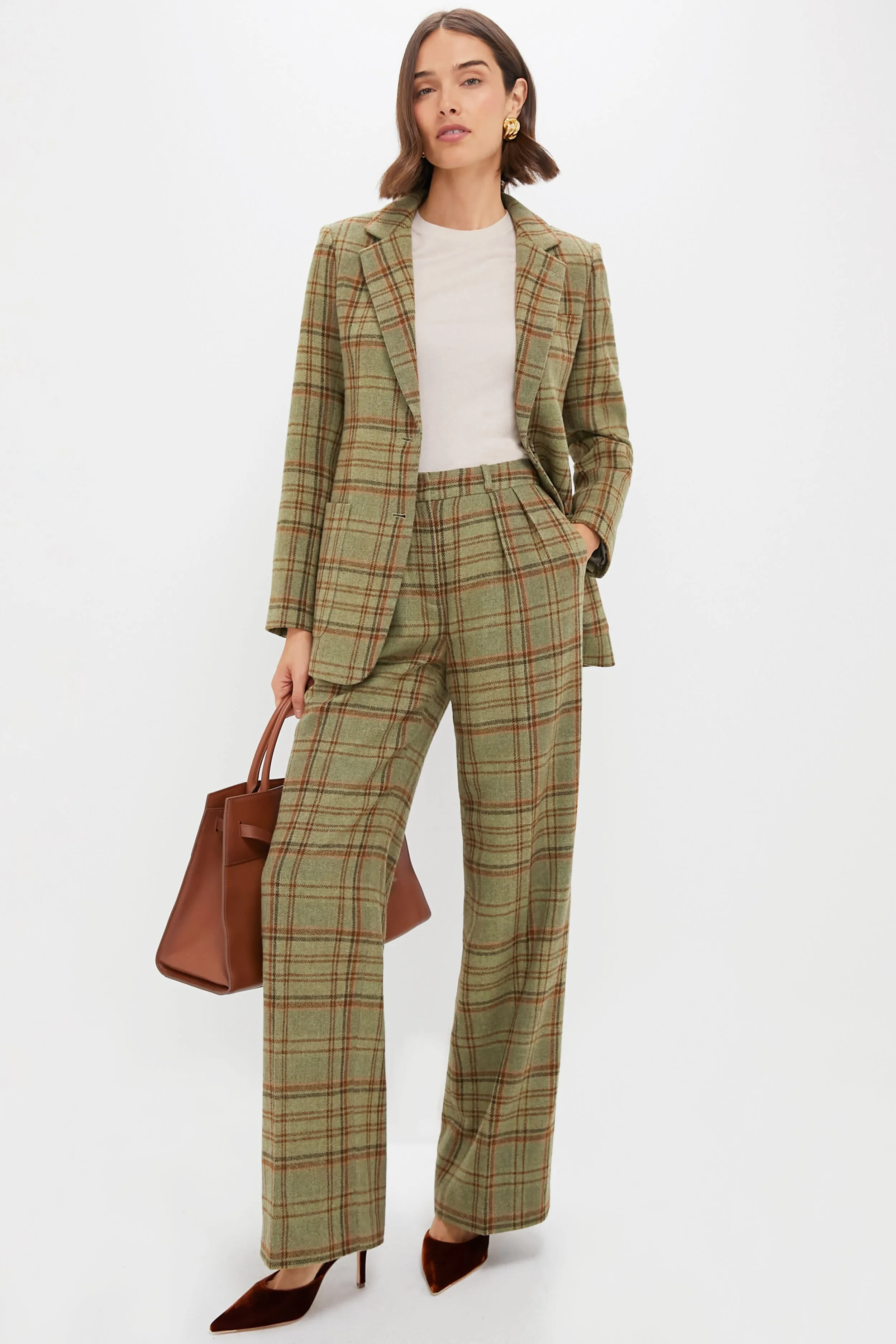 Sherwood Plaid Wool Herron Blazer