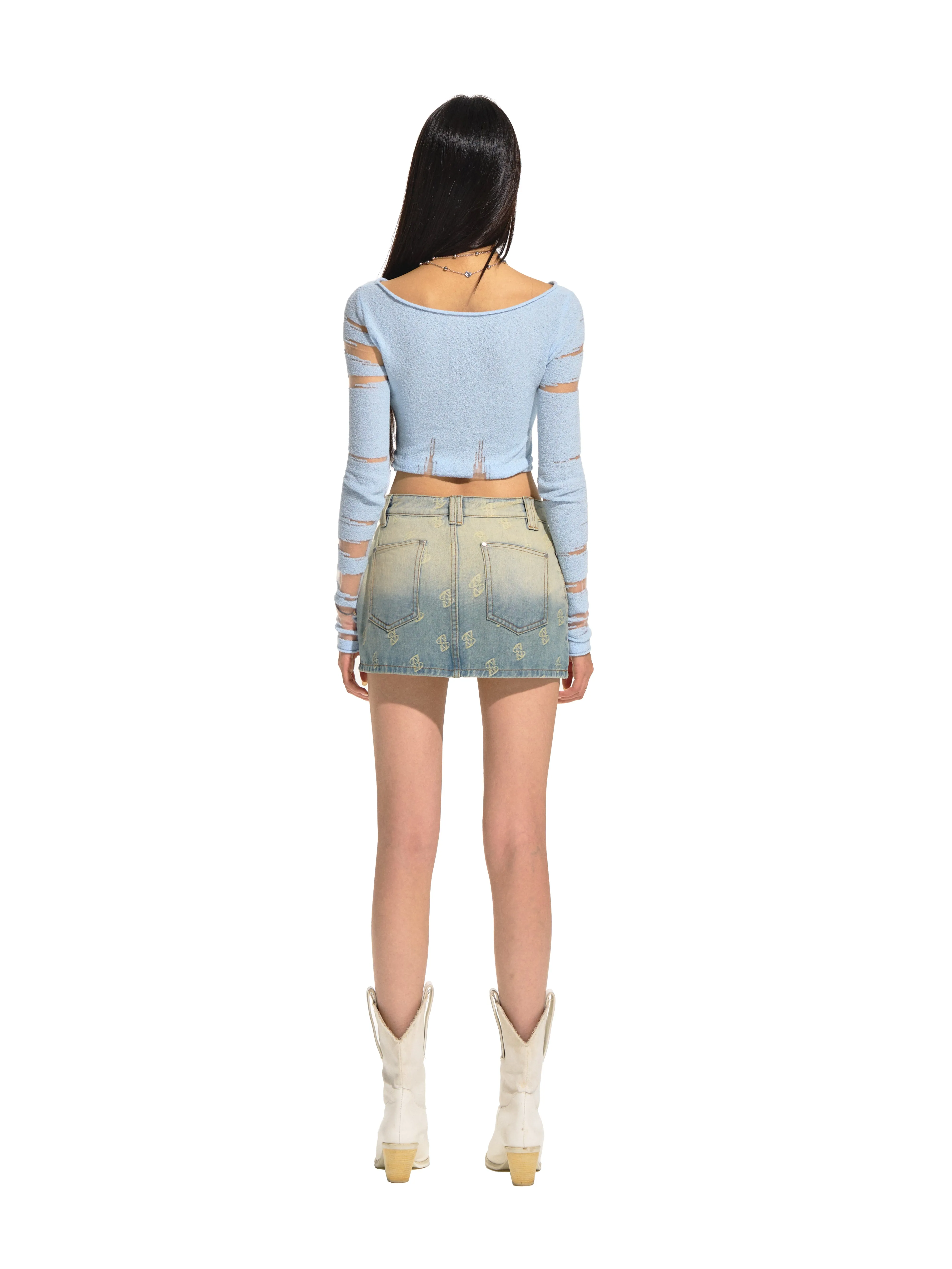 Starry Sky Denim Skirt