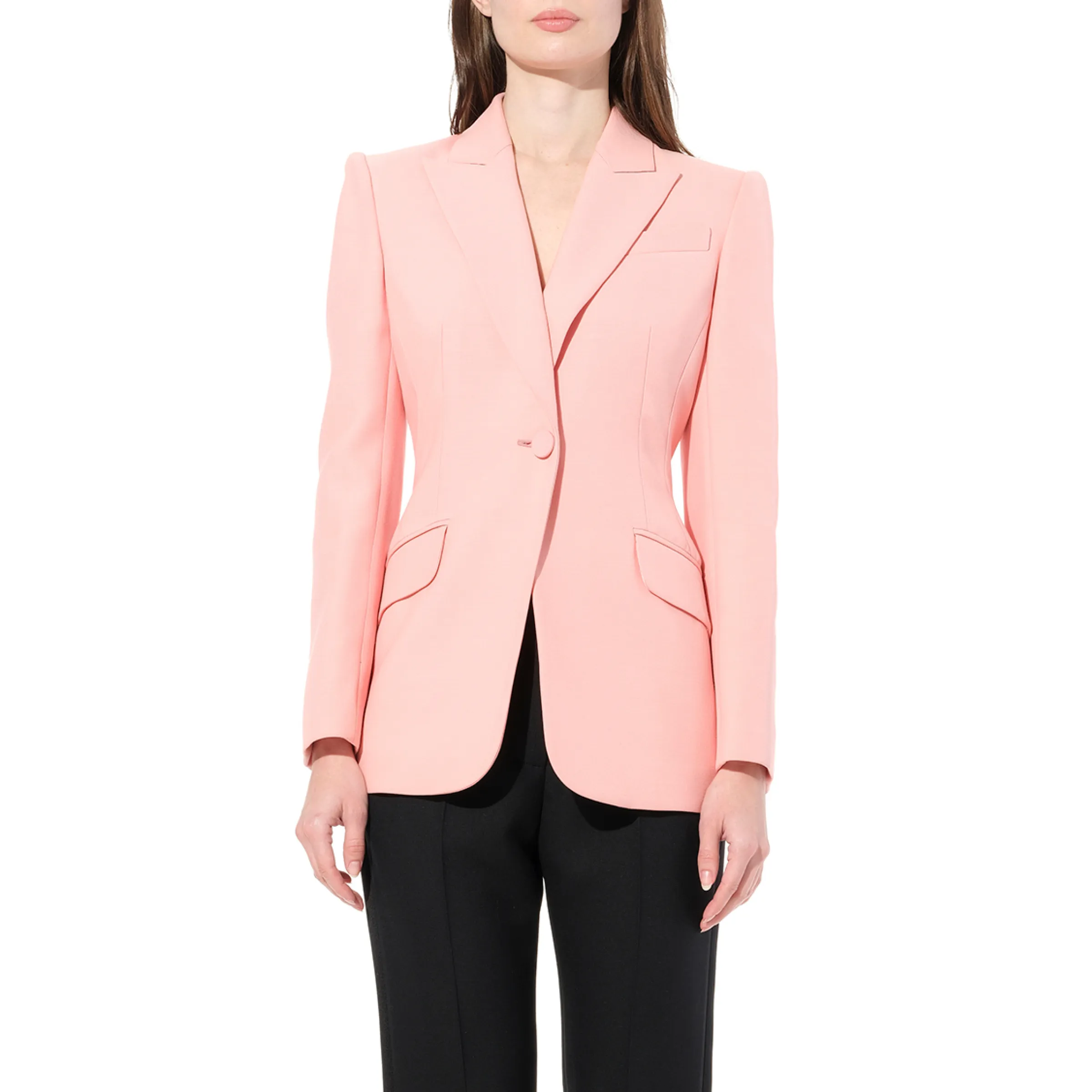 Straight Shoulder Jacket in Anemone