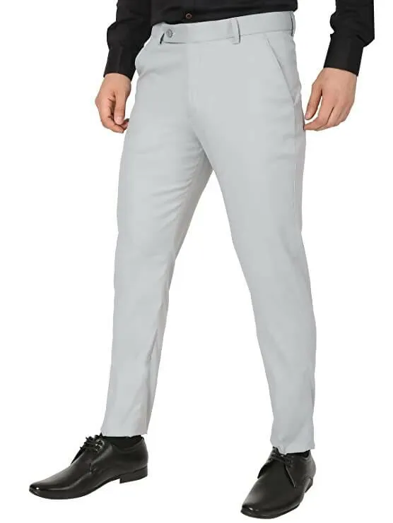 The DS Men's Slim fit Grey Trouser