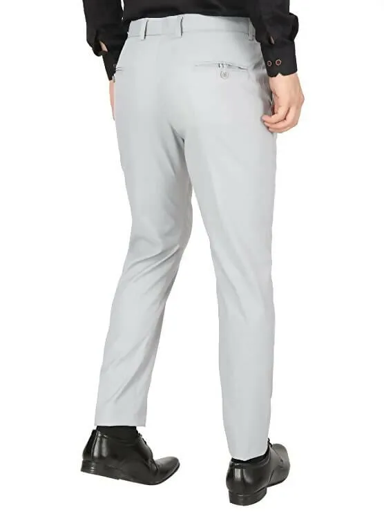 The DS Men's Slim fit Grey Trouser