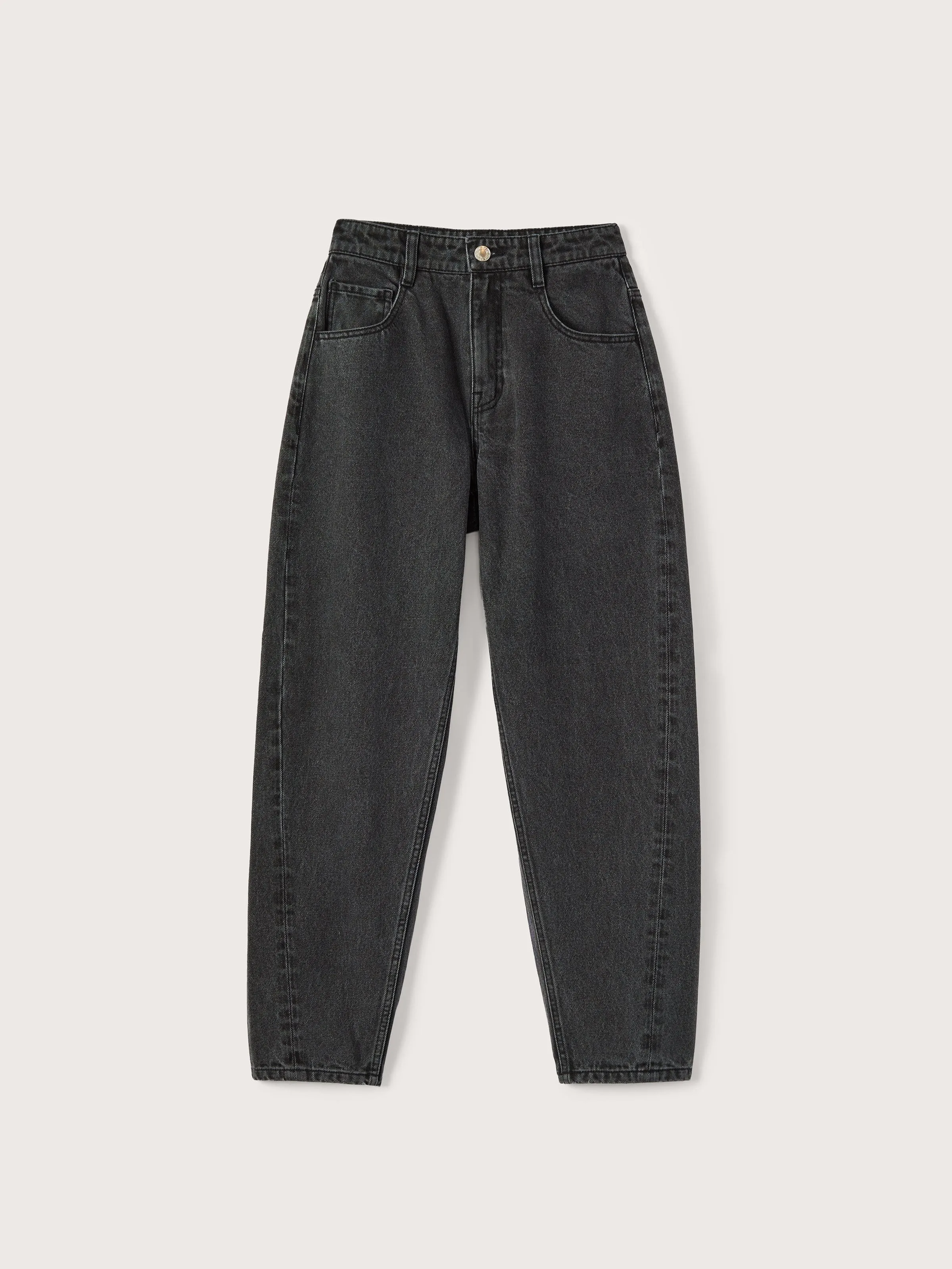 The Linda High Rise Balloon Fit Jean in Washed Black