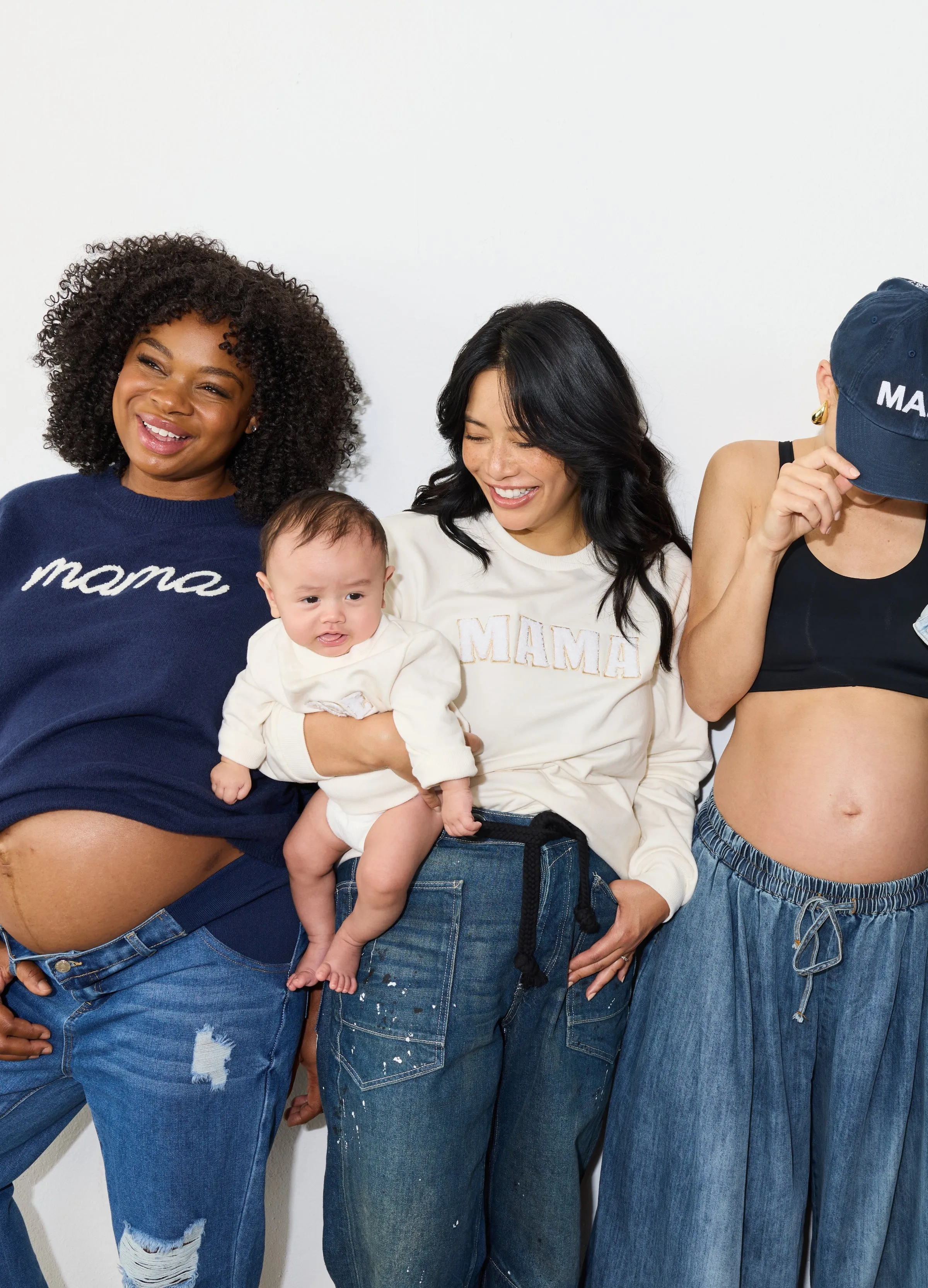 The Mama Maternity   Postpartum Sweater Navy