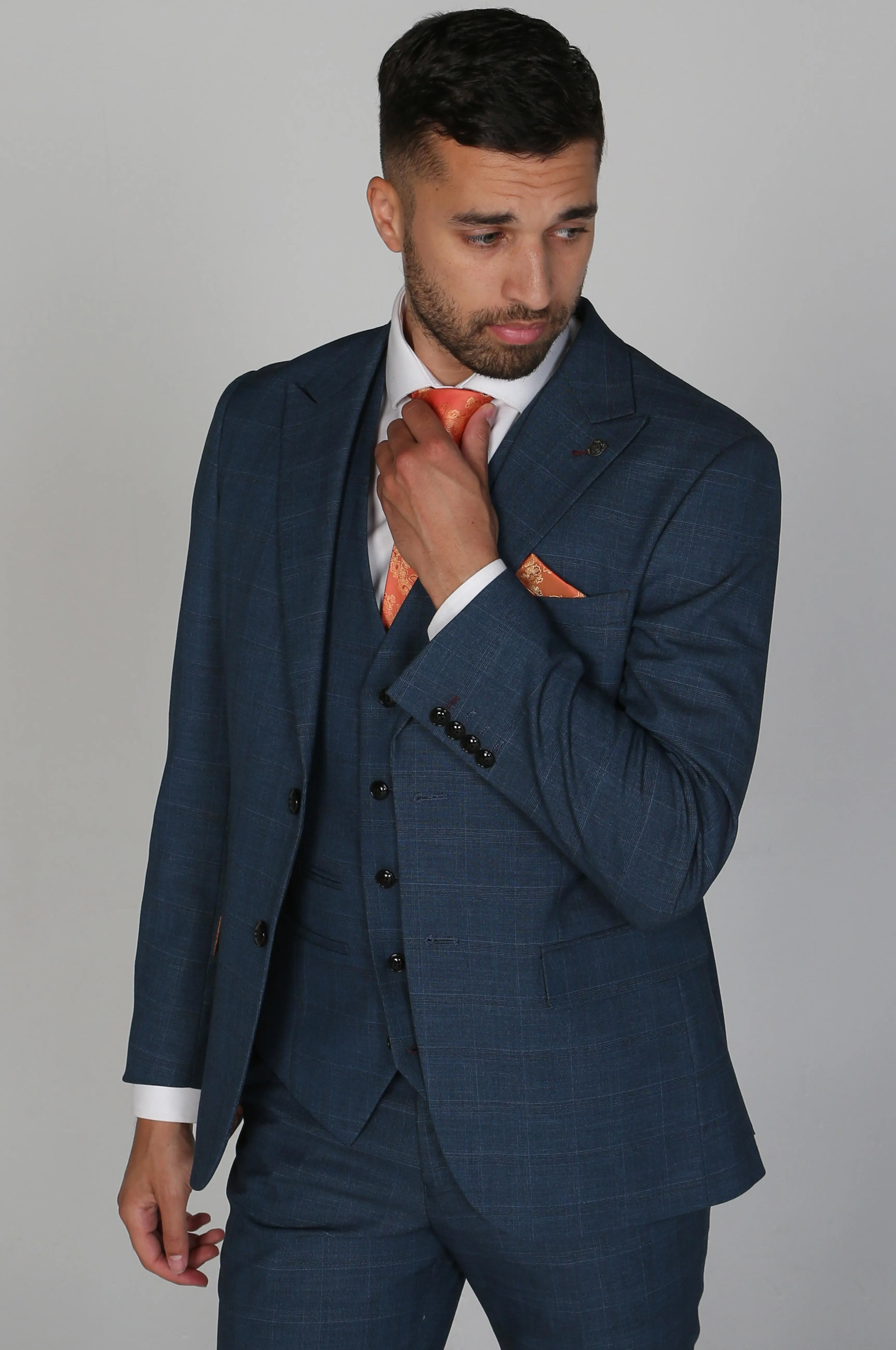 Viceroy - Men's Navy Check Blazer