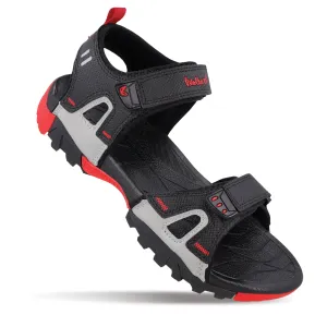 Walkaroo Men Sandals  - WC4426 Black Red