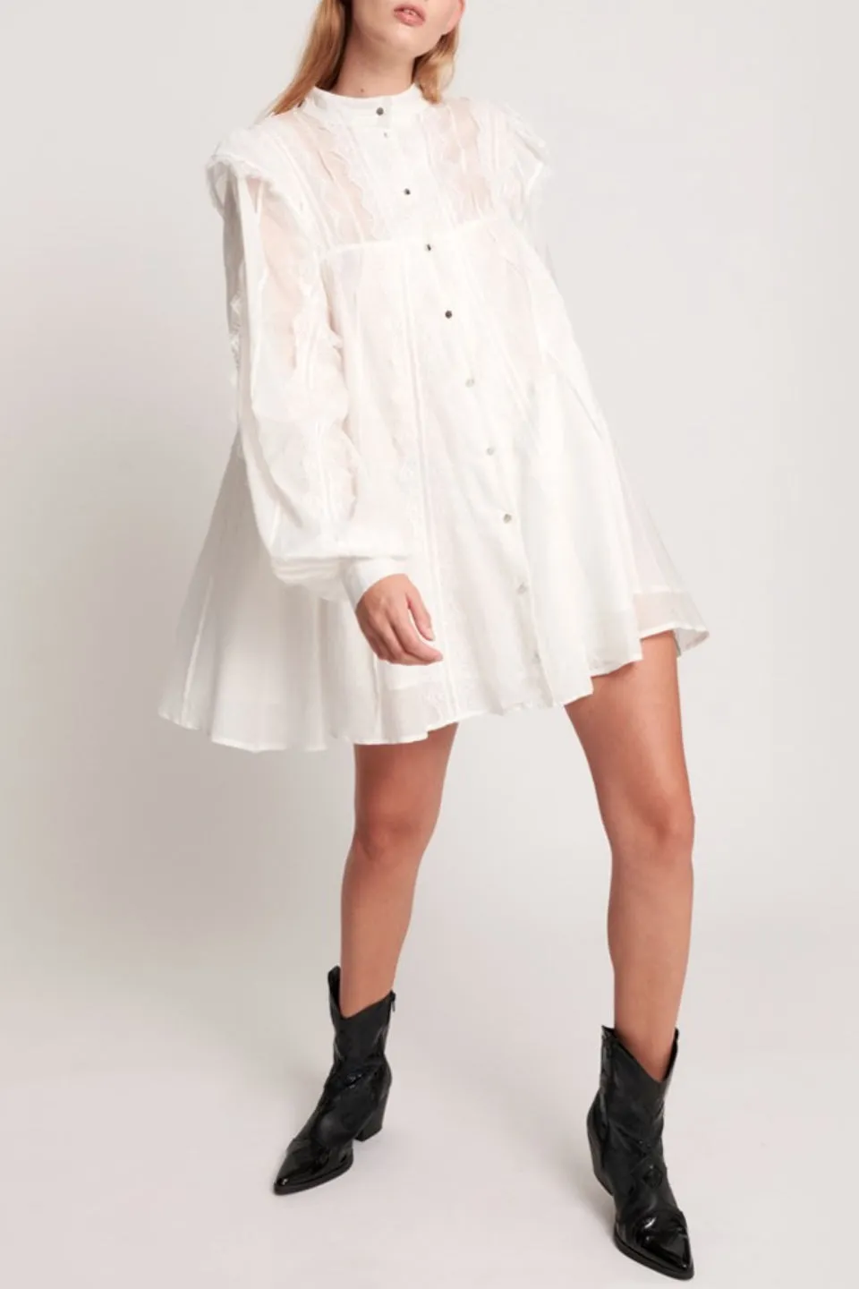 White Stallion Lace Spirit Mini Dress