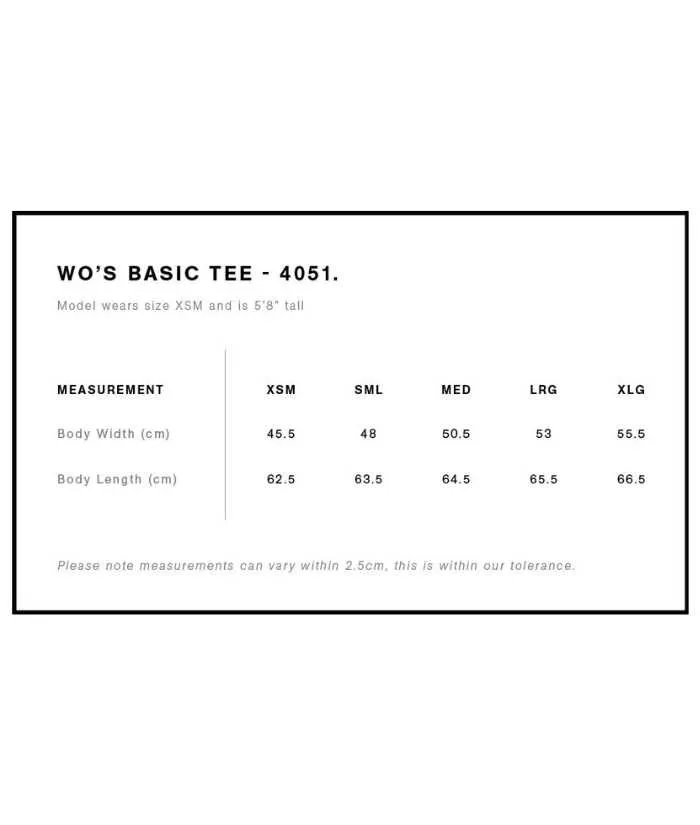 Womens Basic Tee